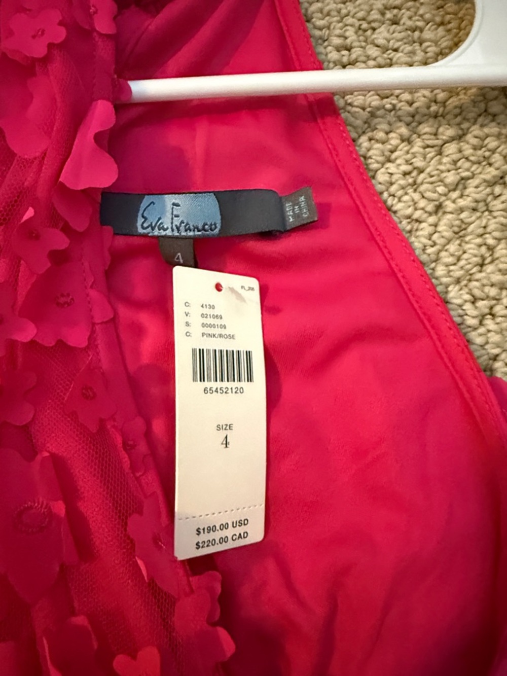 Eva Franco Pink/Rose Mini Dress